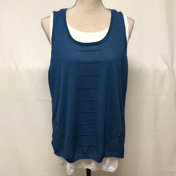 Elena Wang Layered Tank Top - Picture 1 of 8
